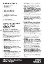 Preview for 2 page of Worx Nitro WX020 Safety And Operating Manual