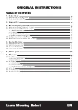 Preview for 2 page of Worx LANDROID M WG754E Original Instructions Manual