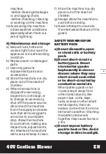 Preview for 9 page of Worx LEAFJET 4101821 Original Instructions Manual