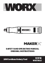 Worx MakerX WX739 Safety And Operating Manual Original Instructions preview