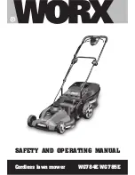 Preview for 1 page of Worx WG784E Safety And Operating Manual