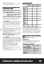 Preview for 16 page of Worx WorxSaw WX523.9 Manual