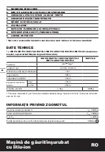 Preview for 82 page of Worx WX170 Original Instructions Manual