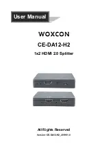 Preview for 1 page of Woxcon CE-DA12-H2 User Manual