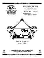 WPG VL411LDC Instructions Manual preview