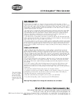 Preview for 20 page of WPI A310 Accupulser Instruction Manual