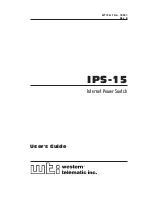 Preview for 1 page of WTI IPS-15 User Manual