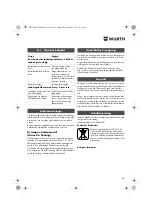 Preview for 36 page of Würth 0700 816 Series Translation Of The Original Operating Instructions