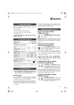 Preview for 72 page of Würth 0700 816 Series Translation Of The Original Operating Instructions