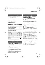 Preview for 78 page of Würth 0700 816 Series Translation Of The Original Operating Instructions