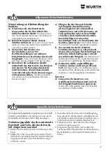 Preview for 7 page of Würth 0701 225 0 Translation Of The Original Operating Instructions