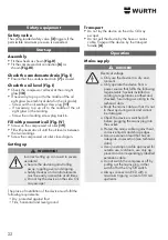 Preview for 22 page of Würth 0701 225 0 Translation Of The Original Operating Instructions