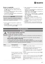 Preview for 67 page of Würth 0701 225 0 Translation Of The Original Operating Instructions