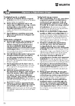 Preview for 72 page of Würth 0701 225 0 Translation Of The Original Operating Instructions