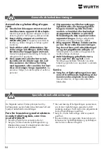 Preview for 84 page of Würth 0701 225 0 Translation Of The Original Operating Instructions