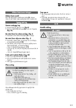 Preview for 99 page of Würth 0701 225 0 Translation Of The Original Operating Instructions