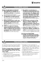 Preview for 128 page of Würth 0701 225 0 Translation Of The Original Operating Instructions