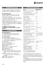 Preview for 130 page of Würth 0701 225 0 Translation Of The Original Operating Instructions