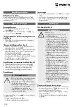 Preview for 132 page of Würth 0701 225 0 Translation Of The Original Operating Instructions