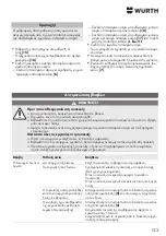 Preview for 133 page of Würth 0701 225 0 Translation Of The Original Operating Instructions