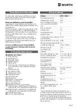 Preview for 163 page of Würth 0701 225 0 Translation Of The Original Operating Instructions