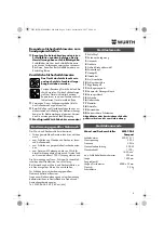 Preview for 8 page of Würth 07021211 Operating Instructions Manual