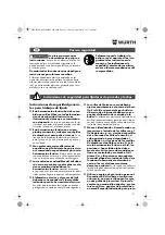 Preview for 31 page of Würth 07021211 Operating Instructions Manual