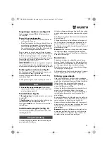 Preview for 54 page of Würth 07021211 Operating Instructions Manual