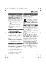 Preview for 73 page of Würth 07021211 Operating Instructions Manual