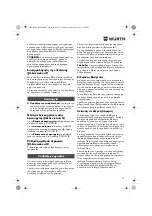 Preview for 79 page of Würth 07021211 Operating Instructions Manual