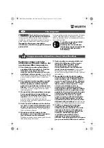 Preview for 140 page of Würth 07021211 Operating Instructions Manual