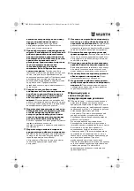 Preview for 154 page of Würth 07021211 Operating Instructions Manual