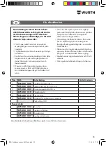 Preview for 45 page of Würth 0714 58 229 Original Operating Instructions