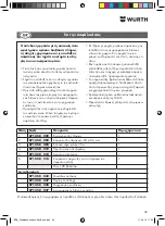 Preview for 49 page of Würth 0714 58 229 Original Operating Instructions