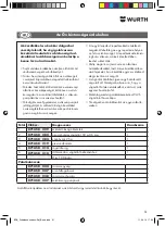 Preview for 61 page of Würth 0714 58 229 Original Operating Instructions