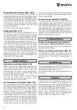 Preview for 8 page of Würth 0715 53 260 Operating Instructions Manual