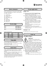 Preview for 10 page of Würth 0715 938 12 Instructions Manual