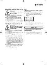 Preview for 11 page of Würth 0715 938 12 Instructions Manual