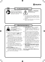 Preview for 37 page of Würth 0715 938 12 Instructions Manual