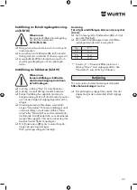 Preview for 47 page of Würth 0715 938 12 Instructions Manual