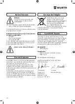 Preview for 56 page of Würth 0715 938 12 Instructions Manual