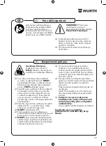 Preview for 65 page of Würth 0715 938 12 Instructions Manual