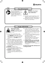 Preview for 89 page of Würth 0715 938 12 Instructions Manual