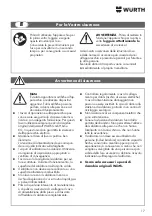 Preview for 17 page of Würth 0715 94 50 Translation Of The Original Operating Instructions