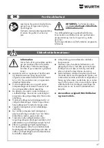 Preview for 47 page of Würth 0715 94 50 Translation Of The Original Operating Instructions