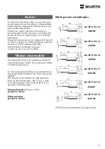 Preview for 57 page of Würth 0715 94 50 Translation Of The Original Operating Instructions