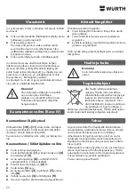 Preview for 62 page of Würth 0715 94 50 Translation Of The Original Operating Instructions