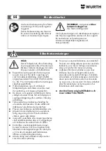 Preview for 65 page of Würth 0715 94 50 Translation Of The Original Operating Instructions