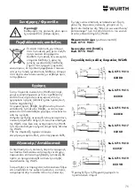 Preview for 75 page of Würth 0715 94 50 Translation Of The Original Operating Instructions