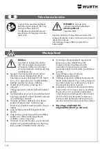 Preview for 125 page of Würth 0715 94 50 Translation Of The Original Operating Instructions